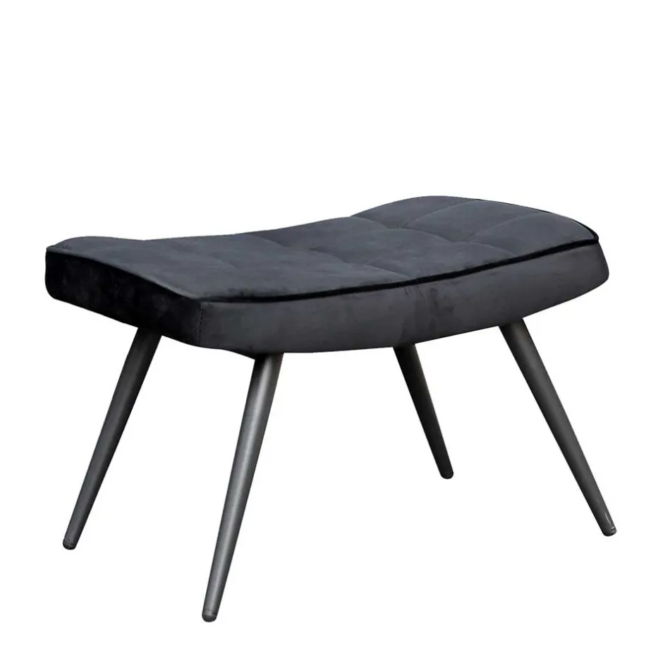 Pharao24 Samt Fußhocker Ceano> Hocker
