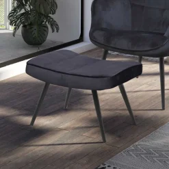 Pharao24 Samt Fußhocker Ceano><noscript><img width=