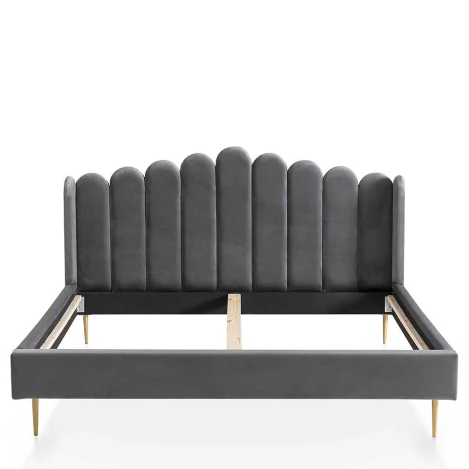 Pharao24 Samt Polster Bett Nelson> Polsterbetten