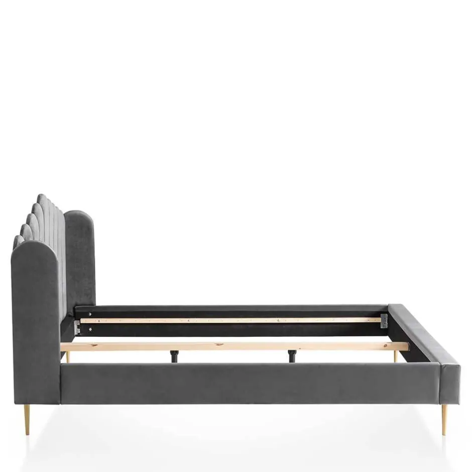 Pharao24 Samt Polster Bett Nelson> Polsterbetten