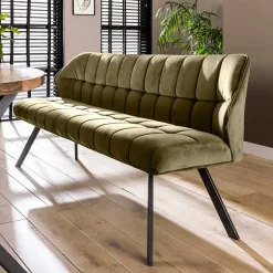 Küchenbank|Esszimmersofa*Pharao24 Samt Polsterbank Ojana