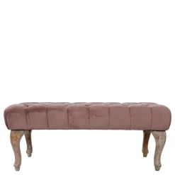 Polsterbänke|Schlafzimmerbänke*Pharao24 Samt Polsterbank Widama