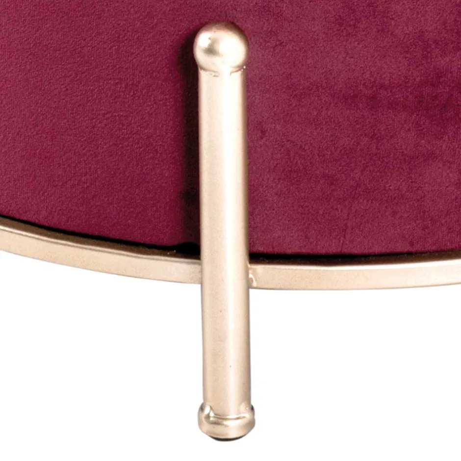 Sitzhocker*Pharao24 Samt Polsterhocker Jelanda