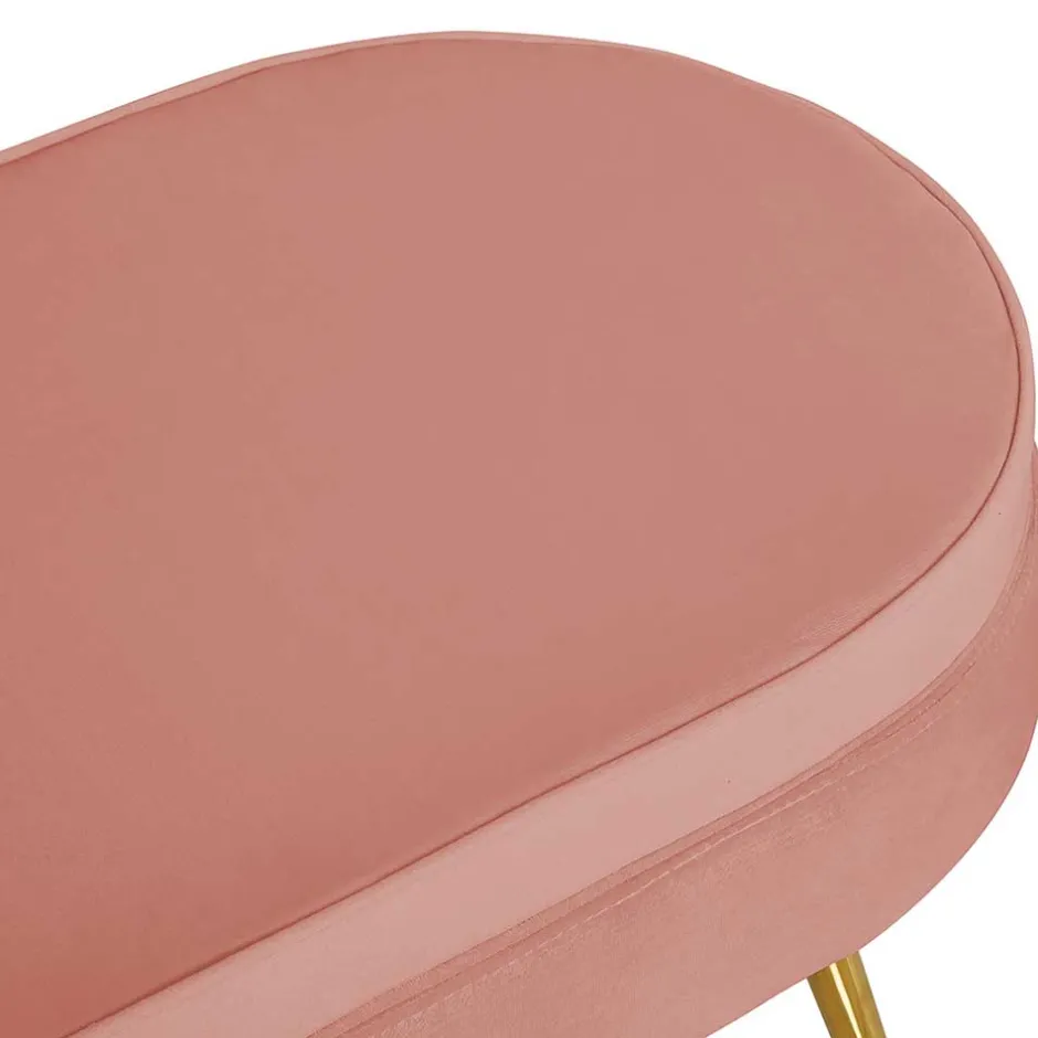 Sitzhocker*Pharao24 Samt Polsterhocker Vanessa