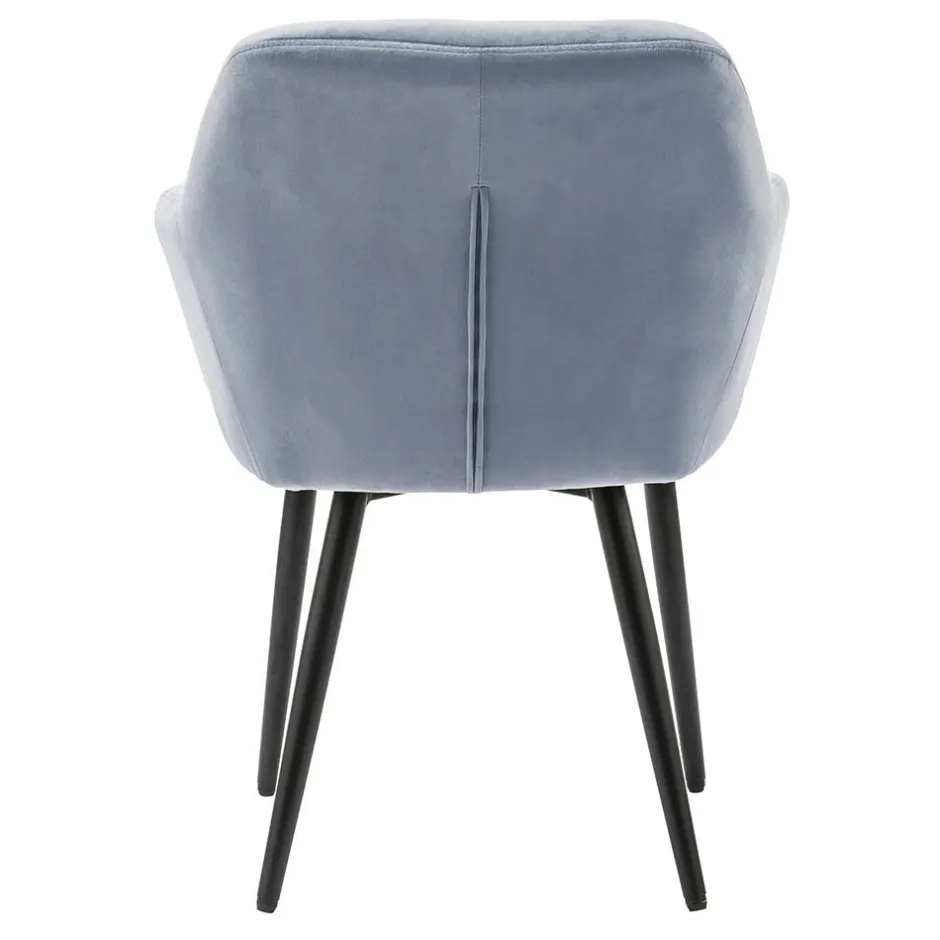 Pharao24 Samt Polsterstuhl Yaviva> Armlehnstühle