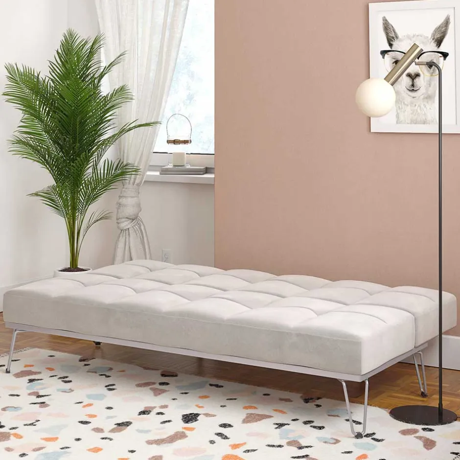 3 Sitzer Sofa|Schlafsofas*Pharao24 Samt Schlafsofa Ruven