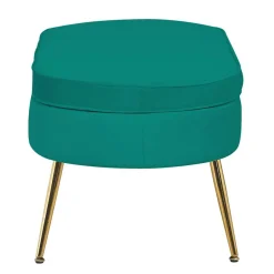 Sitzhocker*Pharao24 Samt Sitzhocker Belania