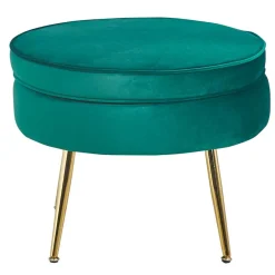 Sitzhocker*Pharao24 Samt Sitzhocker Golatas