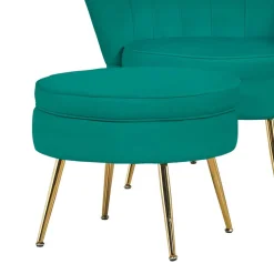 Sitzhocker*Pharao24 Samt Sitzhocker Golatas