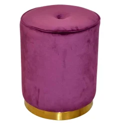 Sitzhocker*Pharao24 Samt Sitzpouf Yemla