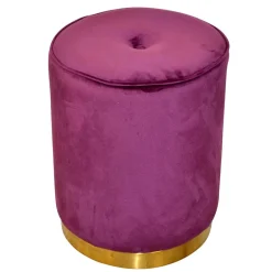 Sitzhocker*Pharao24 Samt Sitzpouf Yemla