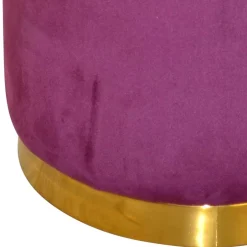 Sitzhocker*Pharao24 Samt Sitzpouf Yemla