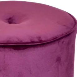 Sitzhocker*Pharao24 Samt Sitzpouf Yemla