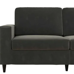 Pharao24 Samt Sofa grau Alfons><noscript><img width=