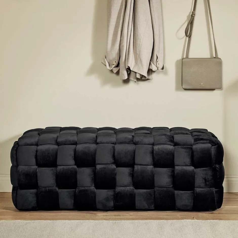 Pharao24 Samt Stoffbank Costian> Polsterbänke|Schlafzimmerbänke