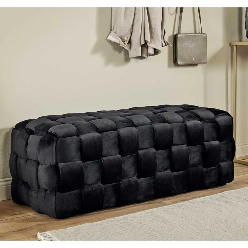 Pharao24 Samt Stoffbank Costian> Polsterbänke|Schlafzimmerbänke