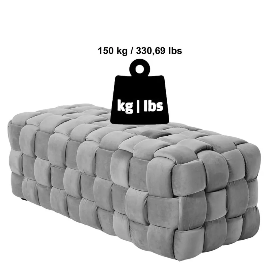 Pharao24 Samt Stoffbank Costian> Polsterbänke|Schlafzimmerbänke