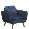Pharao24 Samt Wohnzimmersessel Furciona> Wohnzimmer Sessel