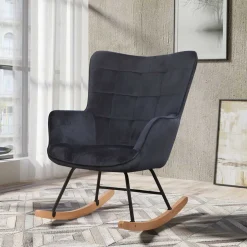 Wohnzimmer Sessel*Pharao24 Schaukelsessel Ayla