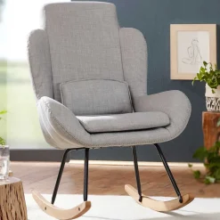 Wohnzimmer Sessel*Pharao24 Schaukelstuhl Hillo