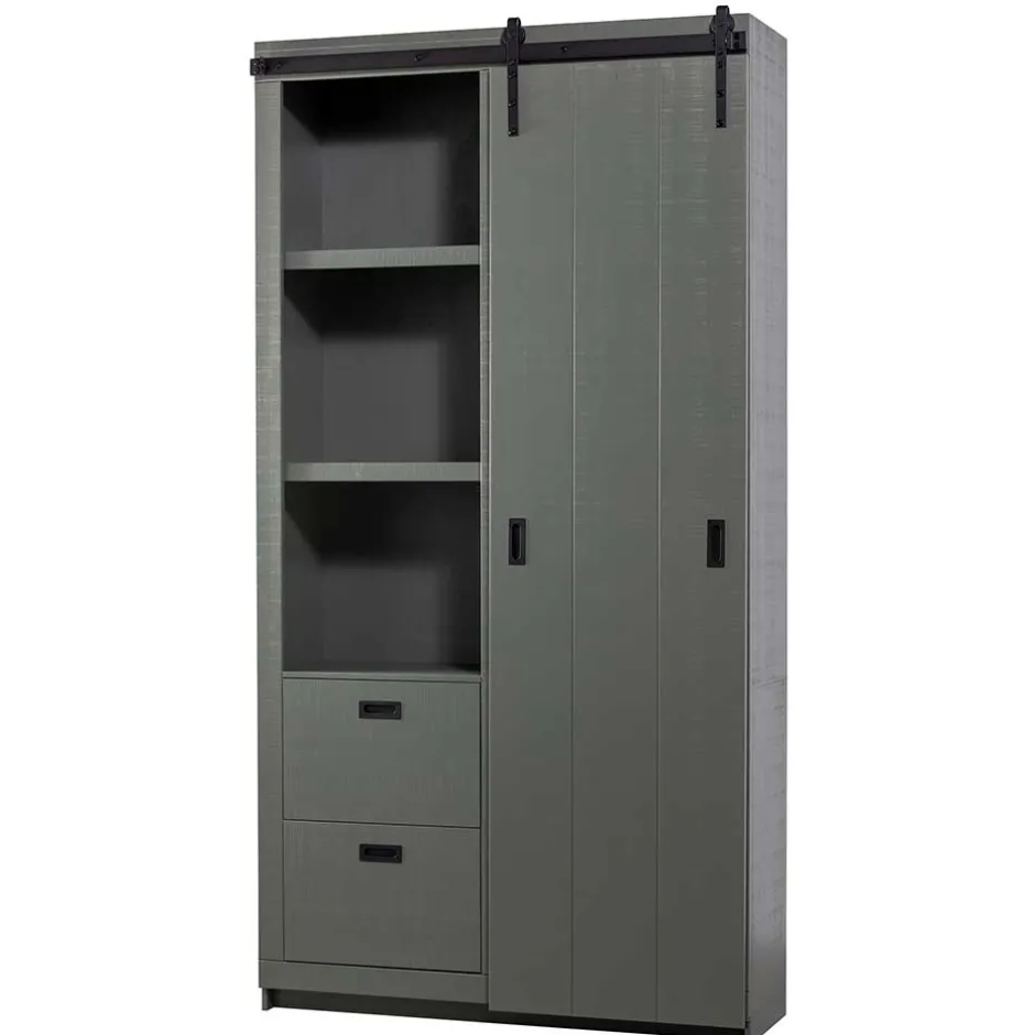 Pharao24 Schiebetüren Schrank Makimona> Wohnzimmervitrinen|Massivholz Schränke