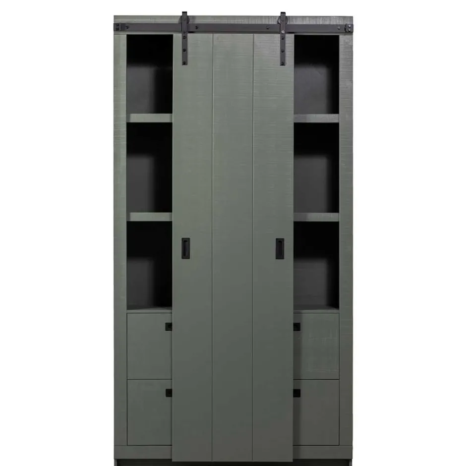 Pharao24 Schiebetüren Schrank Makimona> Wohnzimmervitrinen|Massivholz Schränke