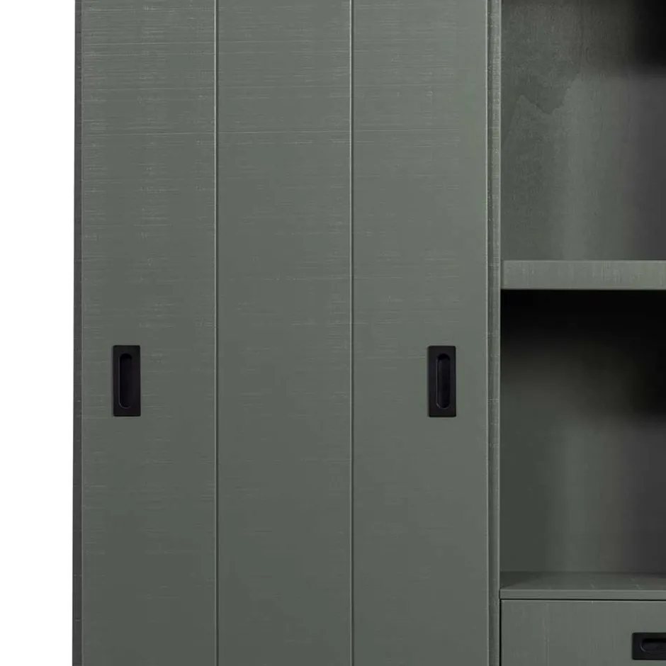 Pharao24 Schiebetüren Schrank Makimona> Wohnzimmervitrinen|Massivholz Schränke