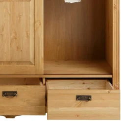 Massivholzmöbel|Massivholz Kleiderschränke*Pharao24 Schiebetürenschrank Delian
