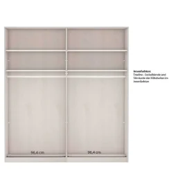 Pharao24 Schiebetürenschrank Dunkelgrau Hierro><noscript><img width=