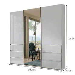 Pharao24 Schiebetürenschrank weiß Geronda><noscript><img width=