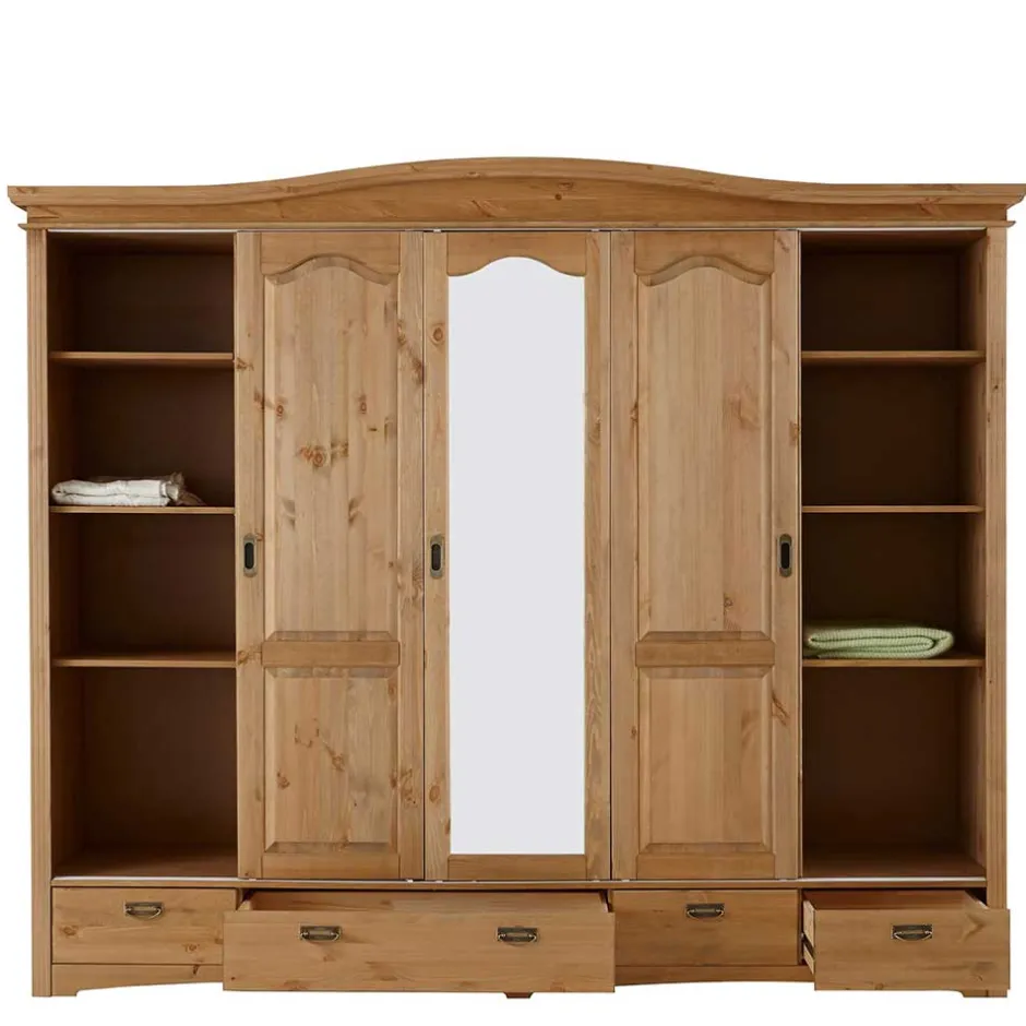 Pharao24 Schiebetürschrank Delian> Massivholzmöbel|Schiebetürenschränke