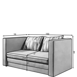 2 Sitzer Sofa|Schlafsofas*Pharao24 Schlafsofa Iron