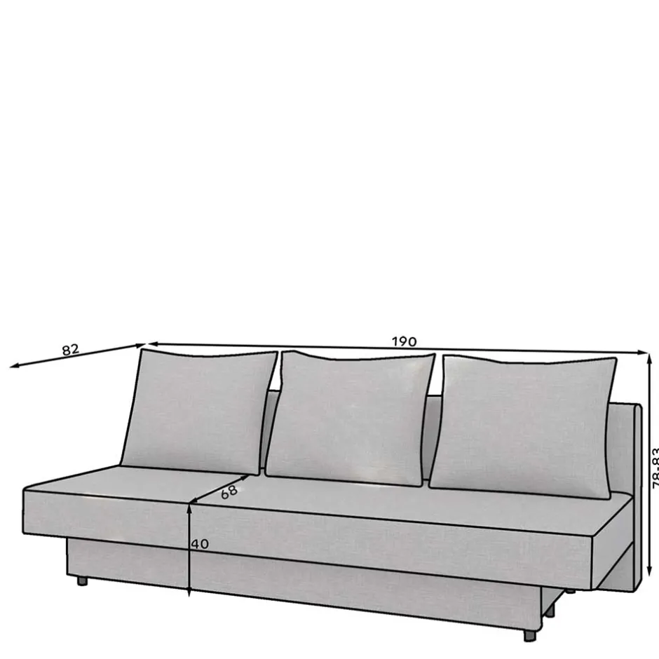 2 Sitzer Sofa|Schlafsofas*Pharao24 Schlafsofa Utperio