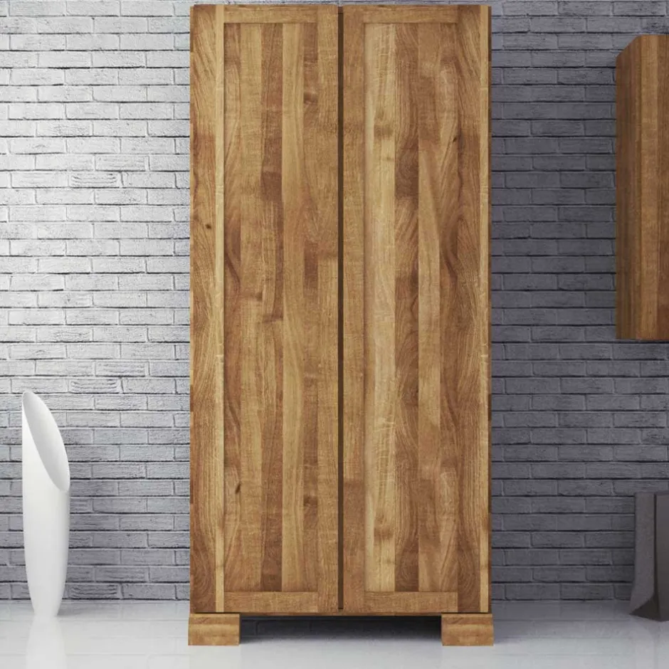 Pharao24 Schlafzimmer Kleiderschrank Sascora> Drehtürenschränke|Massivholz Kleiderschränke