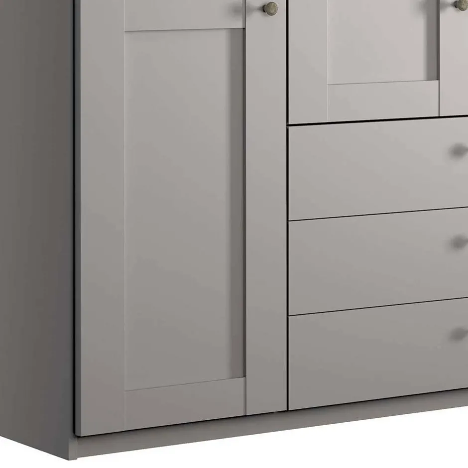 Schlafzimmer Sets*Pharao24 Schlafzimmer Set Hellgrau Saconso