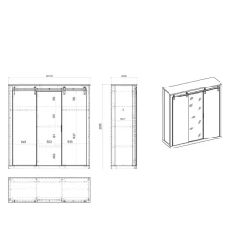 Kleiderschränke|Schlafzimmerschränke*Pharao24 Schlafzimmerkleiderschrank Dionada