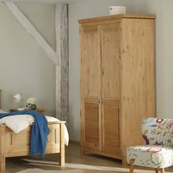 Massivholz Schränke|Drehtürenschränke*Pharao24 Schlafzimmerkleiderschrank Movay