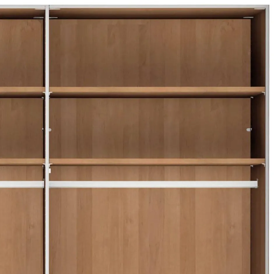 Drehtürenschränke*Pharao24 Schlafzimmerkleiderschrank groß Biancaneve