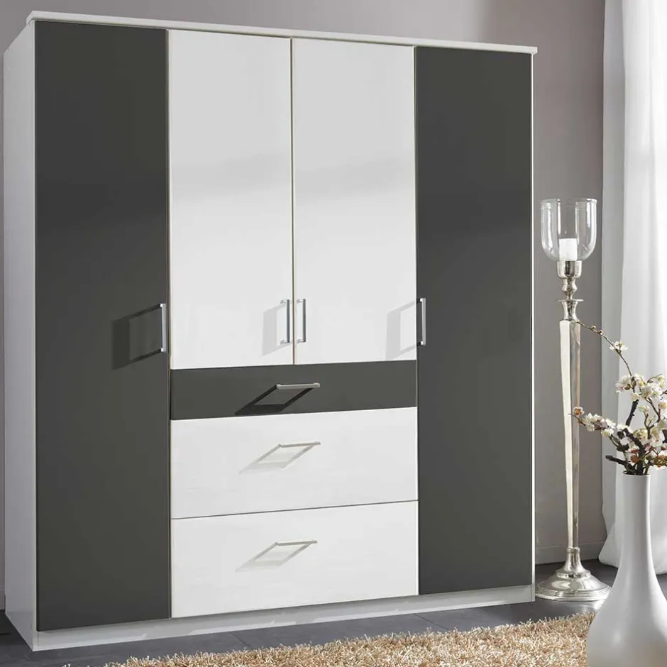 Pharao24 Schlafzimmerkleiderschrank Tolofoa> Drehtürenschränke|Jugendkleiderschrank