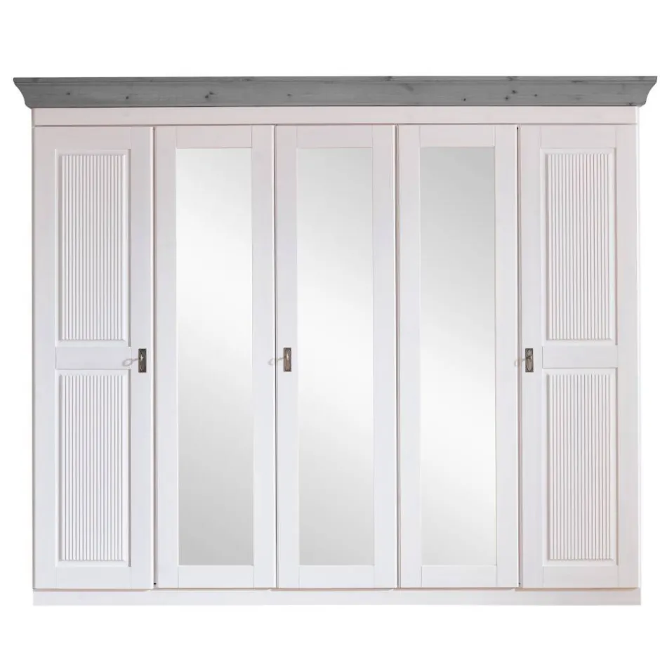 Pharao24 Schlafzimmerschrank Benfitas> Massivholz Schränke|Kleiderschränke