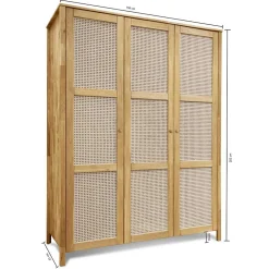 Drehtürenschränke|Massivholz Kleiderschränke*Pharao24 Schlafzimmerschrank Felictas