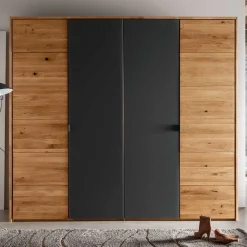 Massivholzmöbel|Massivholz Kleiderschränke*Pharao24 Schlafzimmerschrank Isidoro
