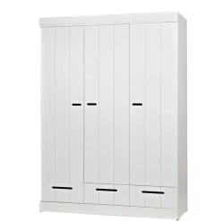 Massivholzmöbel|Drehtürenschränke*Pharao24 Schlafzimmerschrank Olcian