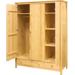 Drehtürenschränke|Massivholz Kleiderschränke*Pharao24 Schlafzimmerschrank Tine
