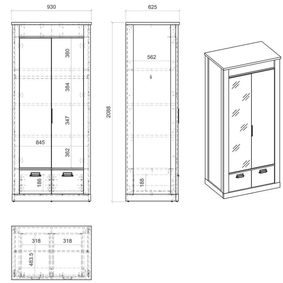Schlafzimmer Sets*Pharao24 Schlafzimmerset Dionada