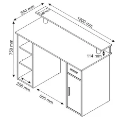 Computertische|Jugendschreibtische*Pharao24 Schülerschreibtisch Andrameta