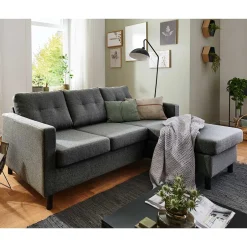 Wohnlandschaften|Ecksofas*Pharao24 Schlichte Sofa Eckgarnitur Mook
