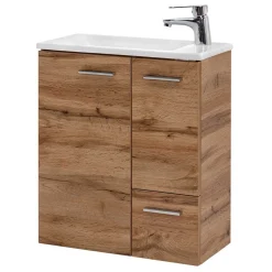 Waschbeckenunterschränke|Badezimmerschränke*Pharao24 Schmaler Waschtisch Ruleca