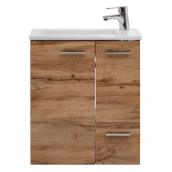 Waschbeckenunterschränke|Badezimmerschränke*Pharao24 Schmaler Waschtisch Ruleca