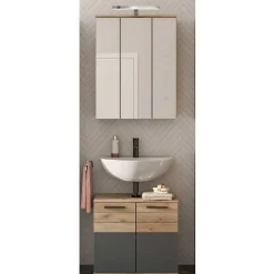 Badmöbel Sets*Pharao24 Schmales Badezimmermöbel Set Faneno